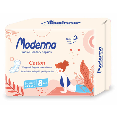 Unscented Organische Katoenen Maandverbanden 320mm Super Absorptievermogen