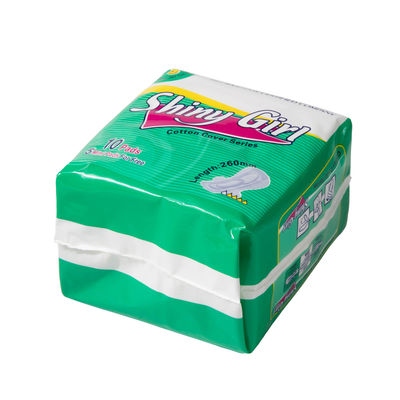 Organisch Katoenen Vrouwelijk Stootkussens Antibacterieel Katoenen Menstrueel Gevleugeld Stootkussen zoals een dame past