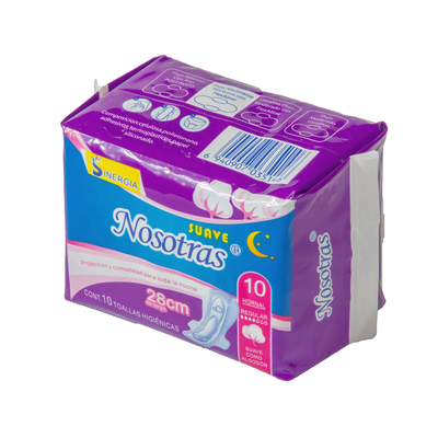 Gevleugelde van Katoenen Menstruele de Hygiënestootkussens Stootkussens Maxi 290mm Vrouwen