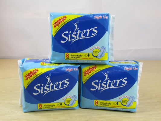 Het verpakkende Maandverband vult Waterdichte Absorberende Stoffen Menstruele Stootkussens op