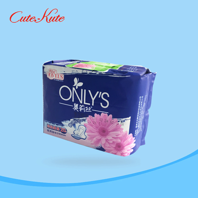 270mm Zacht Menstrueel Stootkussensabsorptievermogen Dame Anion Pads Quick het Gemakkelijke Verpakken