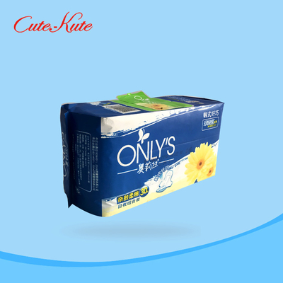 260mm perforeerden de Beschikbare Maandverbanden Film Comfortabel Maxi Sanitary Pads