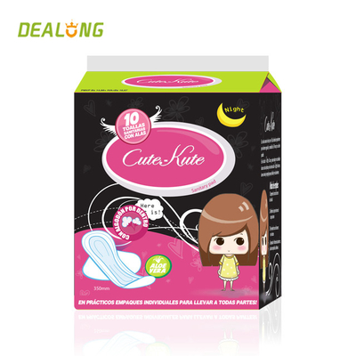 Comfortabele Vrouwen Sanitaire Stootkussens 270mm Dame Gedrukte Care Sanitary Napkin
