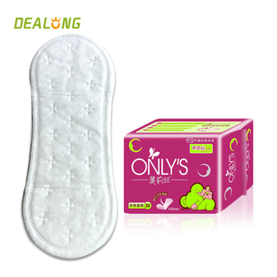 Katoenen van SAP Negatieve Ion Sanitary Napkin Diaper Winged Oppervlakte voor Vrouwengebruik
