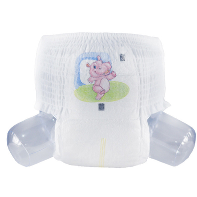 De zachte Baby trekt Broek van de de Babyluier van het Broek 3D Antilek Zachte In te ademen uit