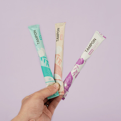 Digitale van de Vezeldames van de Kartonviscose het Instrumententampon Regelmatig/Super plus Absorptievermogen