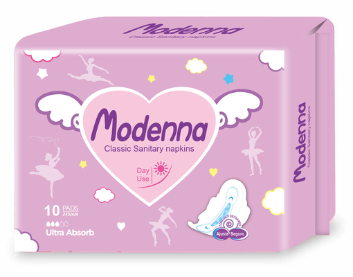 Mesh Wings Disposable Sanitary Napkins 350mm Buitengewoon brede Gedrukte OEM ODM